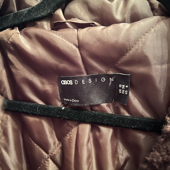 Long brown teddy jacket - Picture 6 of 7